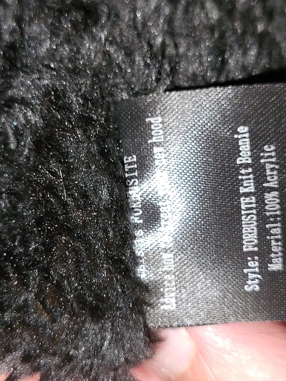 Forbusite Knit Beanie Slouchy Fleece Lined Hippie Ski Hat With Brim Os New
